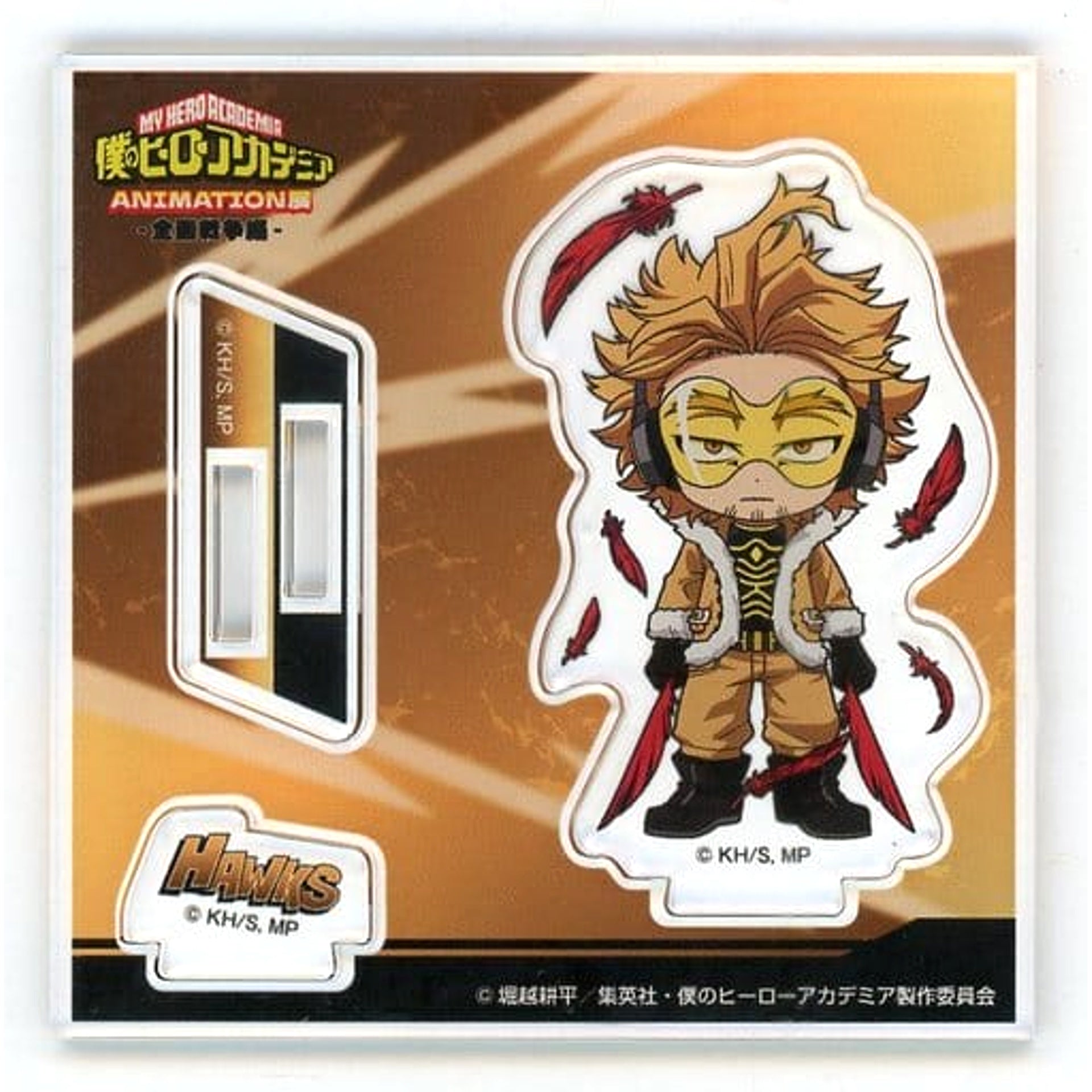 My Hero Academia Hawks Chibi Acrylic Stand Animation Exhibition Zenmen Senso Hen Limited Acrylic Stands [USED]