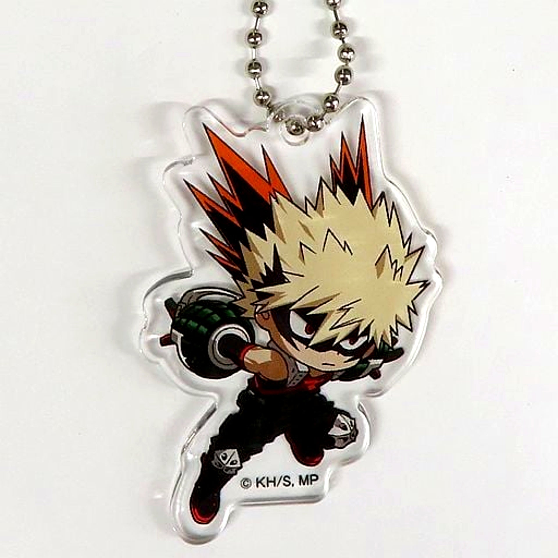 Katsuki Bakugo My Hero Academia ANIMATION Exhibition All Out War Arc Trading Deformed Acrylic Keychain B [USED]