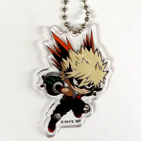 Katsuki Bakugo My Hero Academia ANIMATION Exhibition All Out War Arc Trading Deformed Acrylic Keychain B [USED]