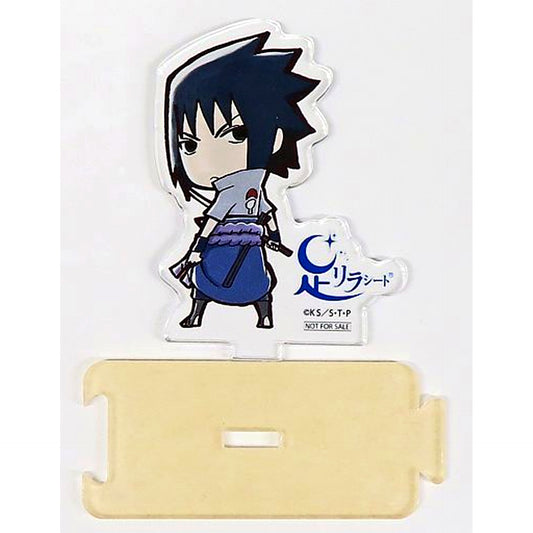 Sasuke Uchiha Original Acrylic Stand Ashi-Rira Sheet x Naruto Shippuden Collabo Package 3-Pack Purchase Bonus Item [USED]