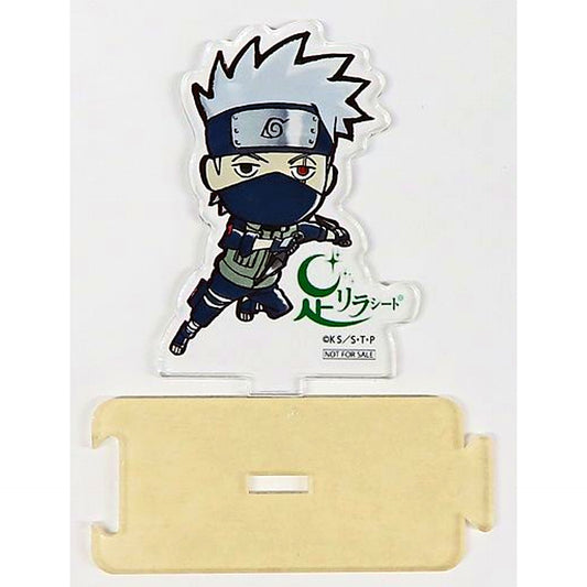 Kakashi Hatake Original Acrylic Stand Ashi-Rira Sheet x Naruto Shippuden Collabo Package 3-Pack Purchase Bonus Item [USED]