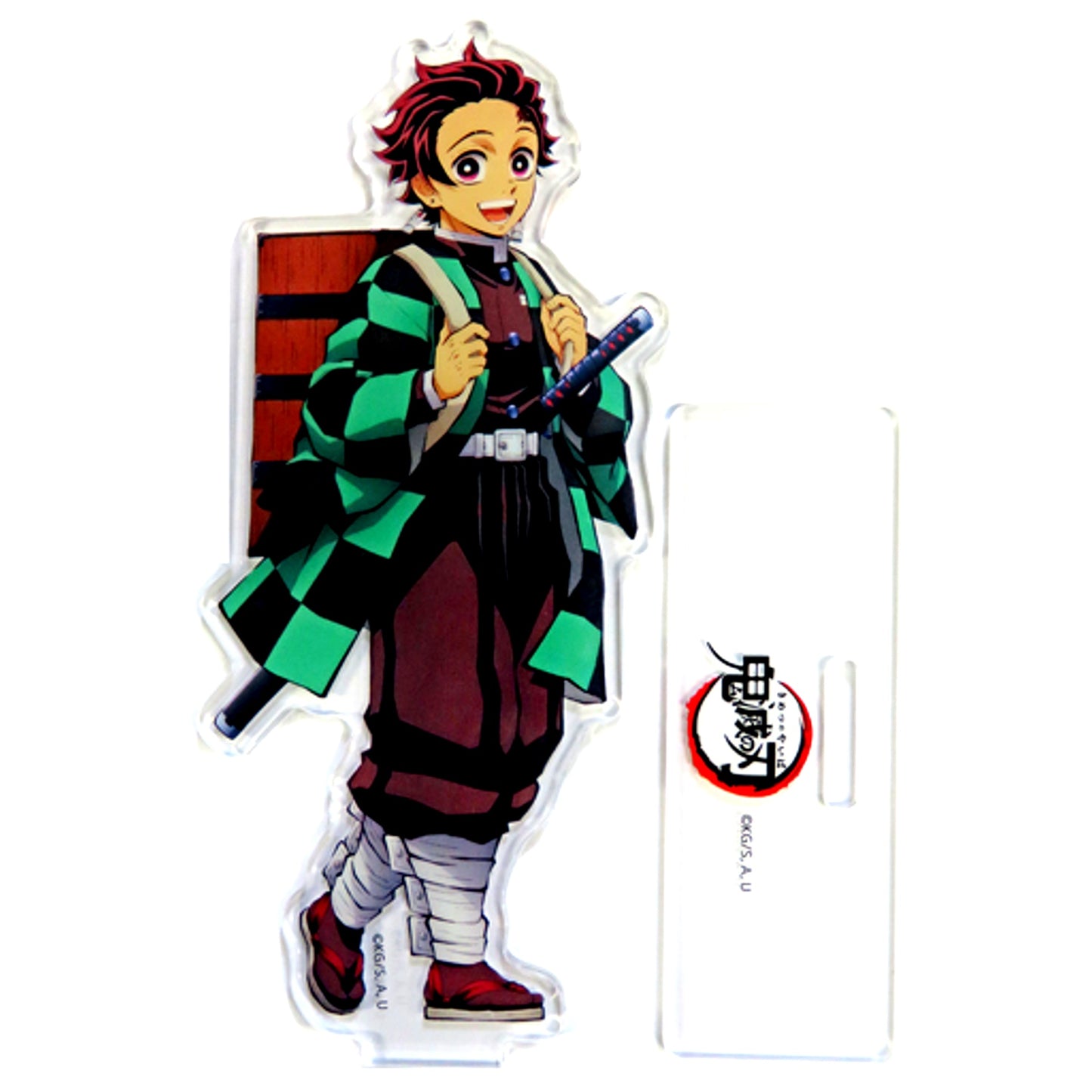 Tanjiro Kamado New Character Illustration Acrylic Stand Demon Slayer Swordsmith Village Arc x ufotable Cafe x Machi Asobi CAFE [USED]