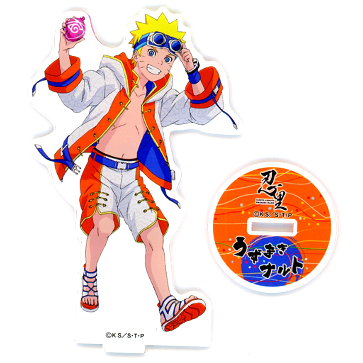 Naruto Uzumaki Naruto & Boruto: Naruto Next Generations Shinobi-Zato Midsummer Great Water Release Festival Acrylic Stand Nijigen no Mori Ltd [USED]