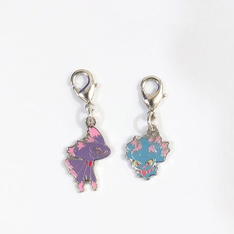 Misdreavus Mismagius Facing Right Pokemon National Pokedex Metal Charm Pokemon Center Limited Set of 2 Charm [USED], photo 1