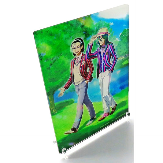 Makishima & Toudou Acrylic Panel Cool Stripe Yowamushi Pedal LIMIT BREAK [USED]