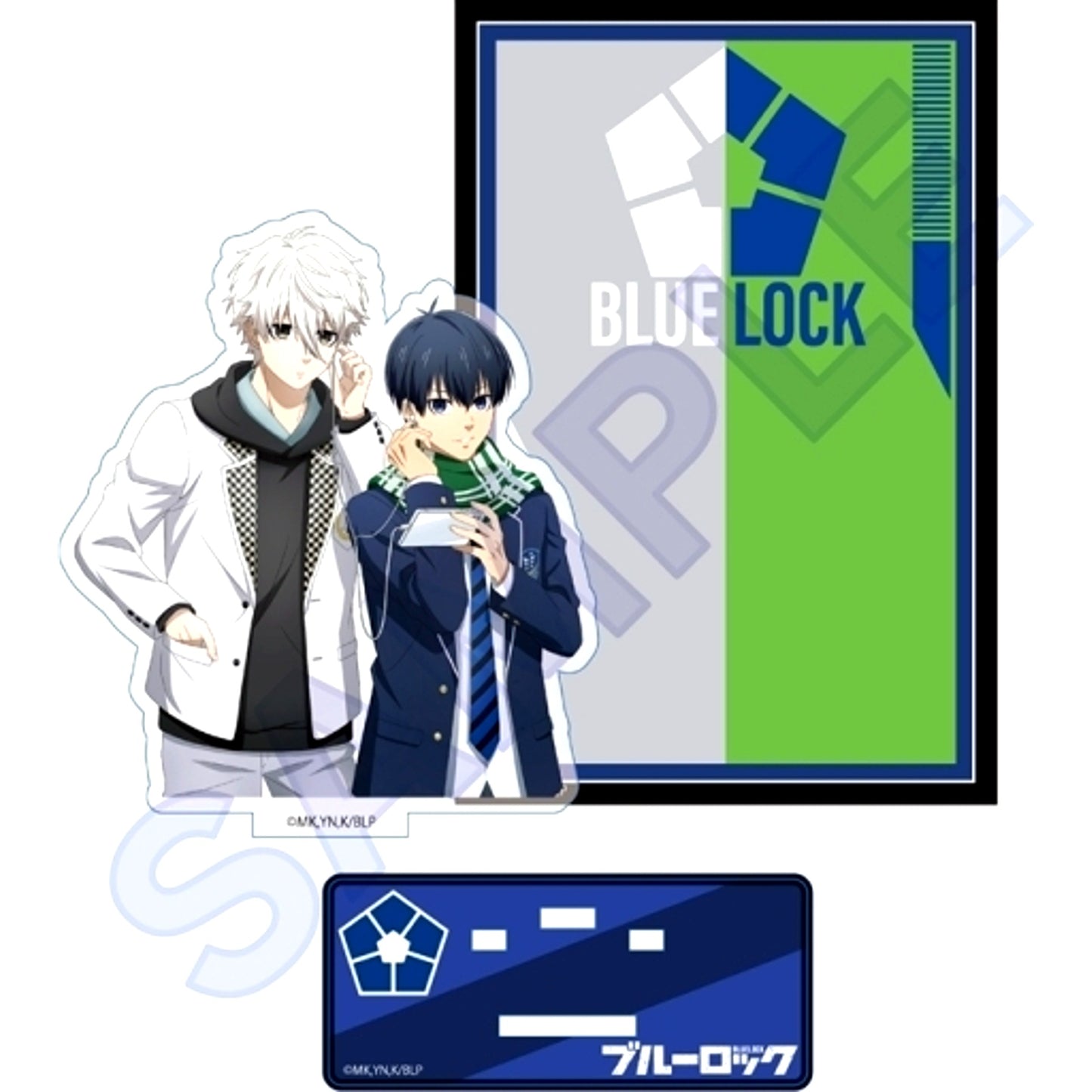 Seishiro Nagi and Yoichi Isagi Special Illustration Ver. D Blue Lock Acrylic Stand with Background [USED]