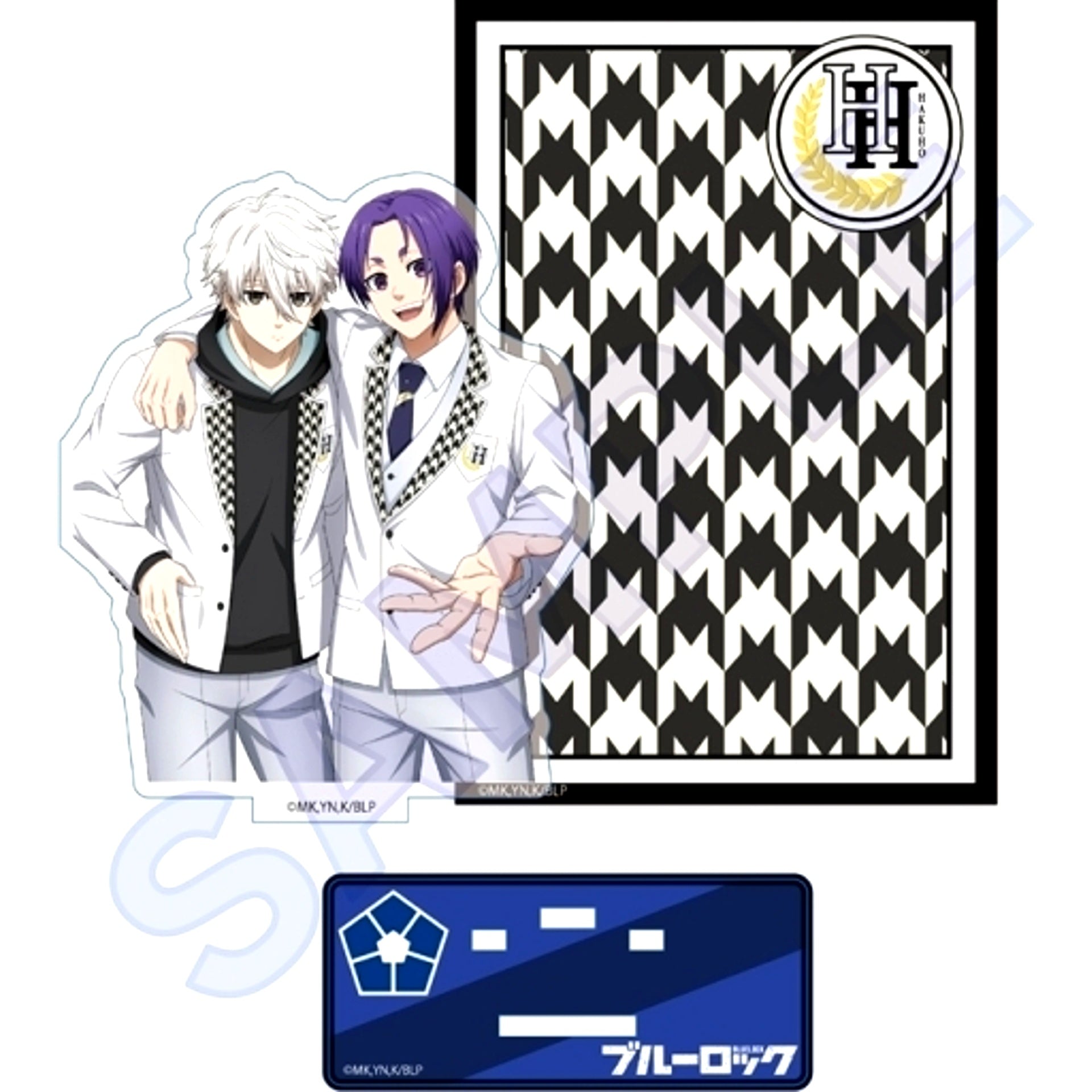 Seishiro Nagi & Reo Mikage Acrylic Stand with Background Special Illustration Ver. C Blue Lock [USED]