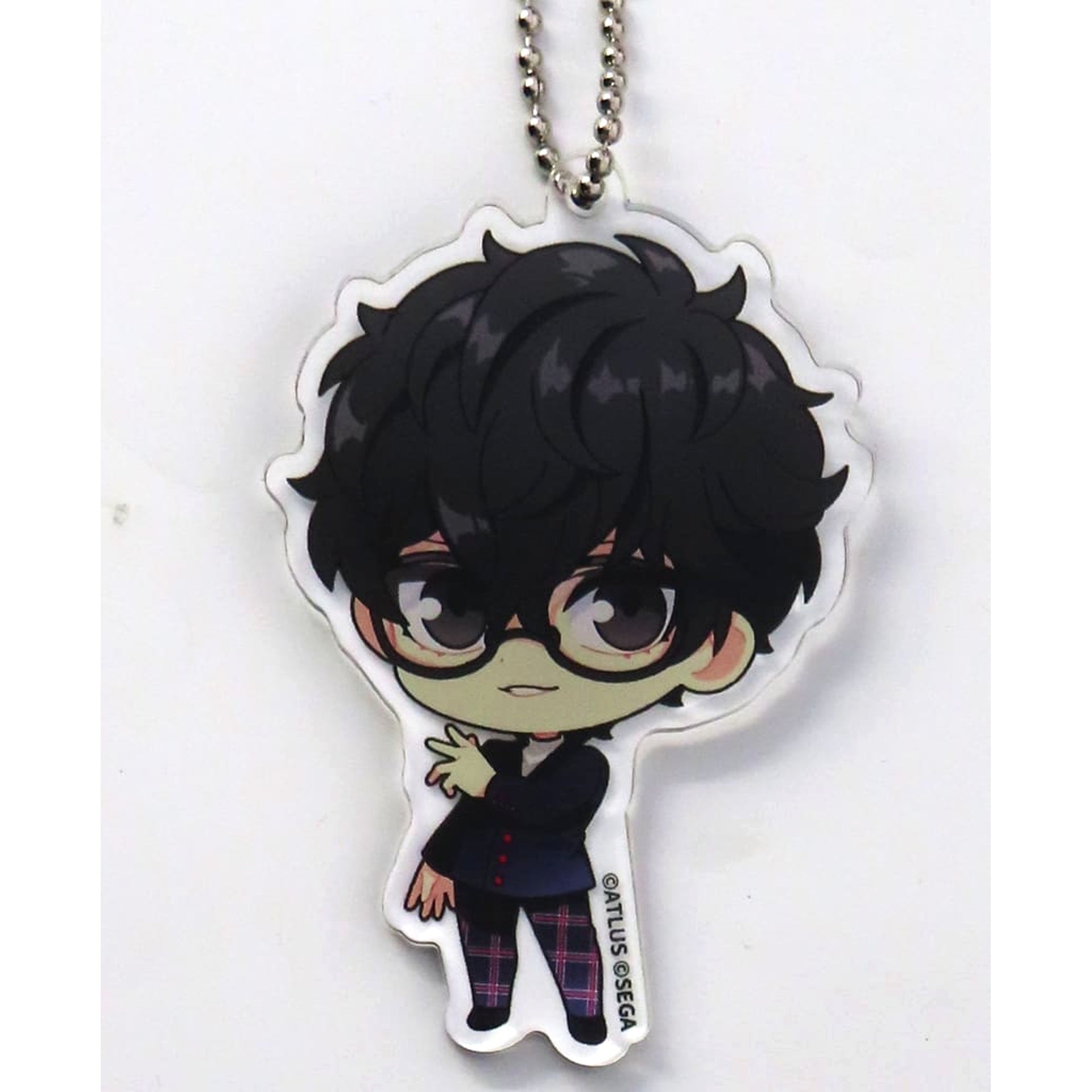 Persona 5 Royal Protagonist Rakuten Collection Drawn Acrylic Keychain Prize C-1 Keychains [USED]