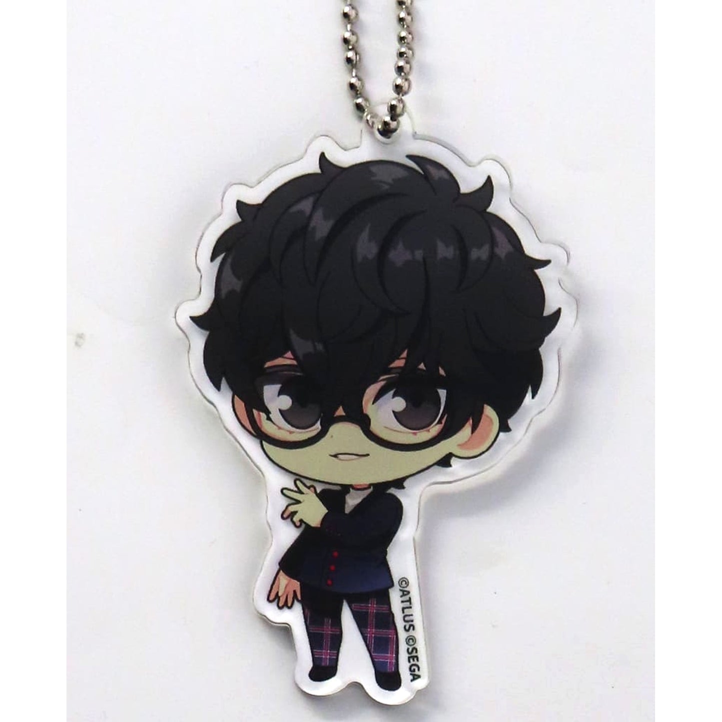 Persona 5 Royal Protagonist Rakuten Collection Drawn Acrylic Keychain Prize C-1 Keychains [USED]