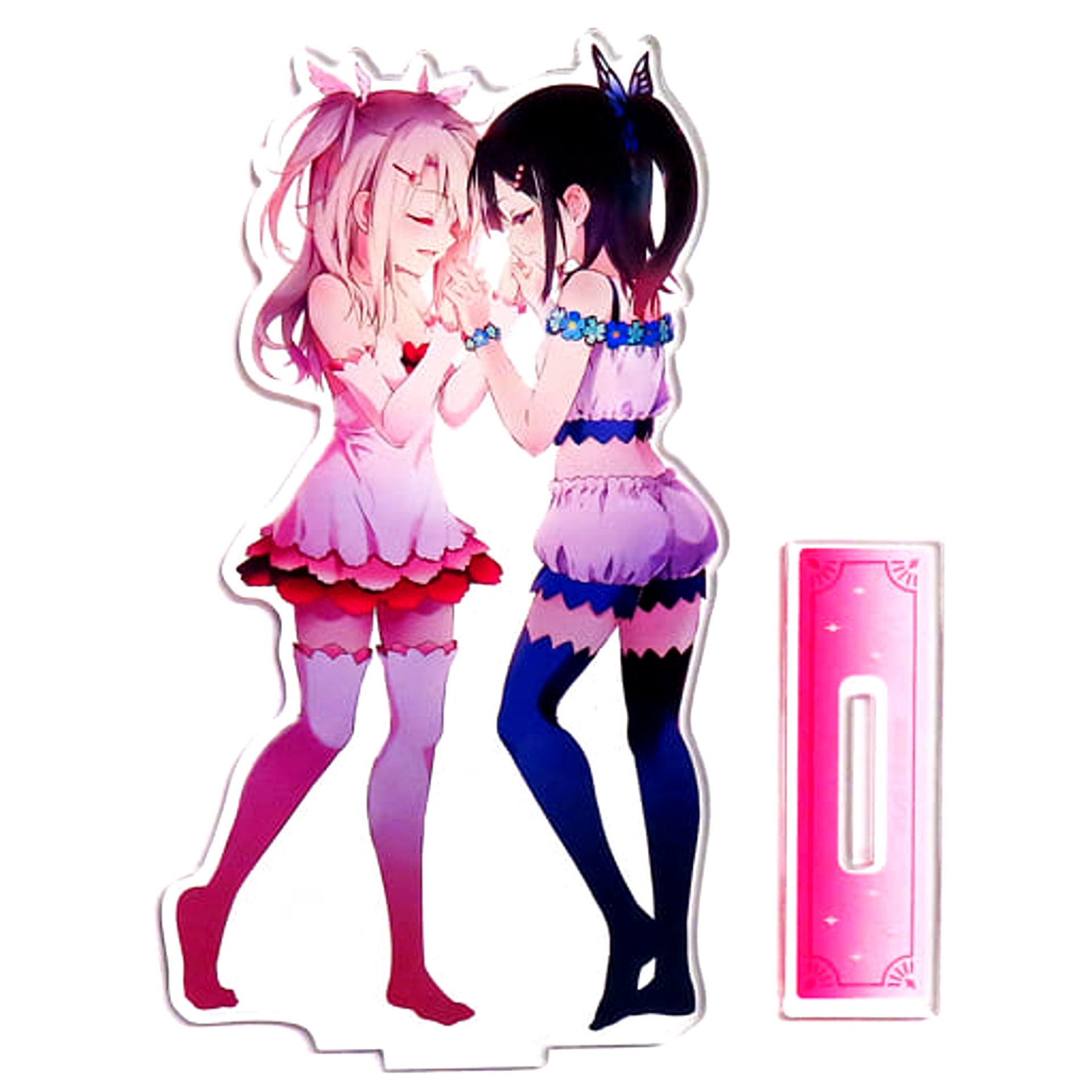 Illyasviel von Einzbern and Miyu Edelfelt Fate/kaleid liner Prisma Illya Kujibikido TV Anime 10th Anniversary Lottery Seite: Sonne Type A Acrylic Stand Prize C-5 [USED]