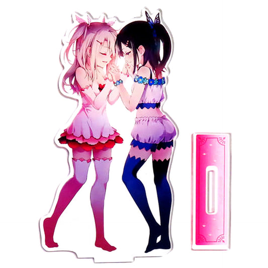 Illyasviel von Einzbern and Miyu Edelfelt Fate/kaleid liner Prisma Illya Kujibikido TV Anime 10th Anniversary Lottery Seite: Sonne Type A Acrylic Stand Prize C-5 [USED]