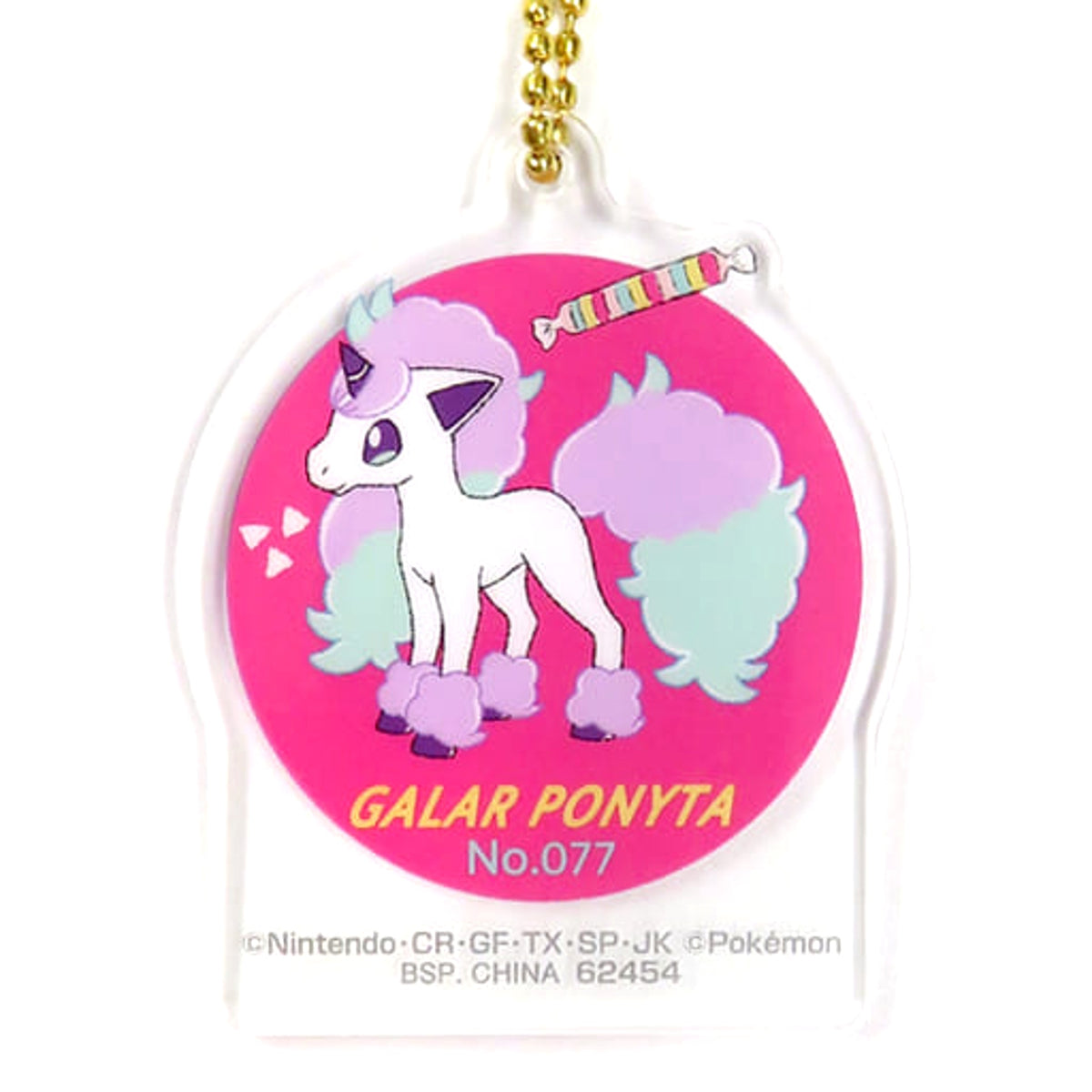 Pokemon Galarian Ponyta Ichiban Kuji Yum Yum Sweets Acrylic Charms Prize H Charm [USED]