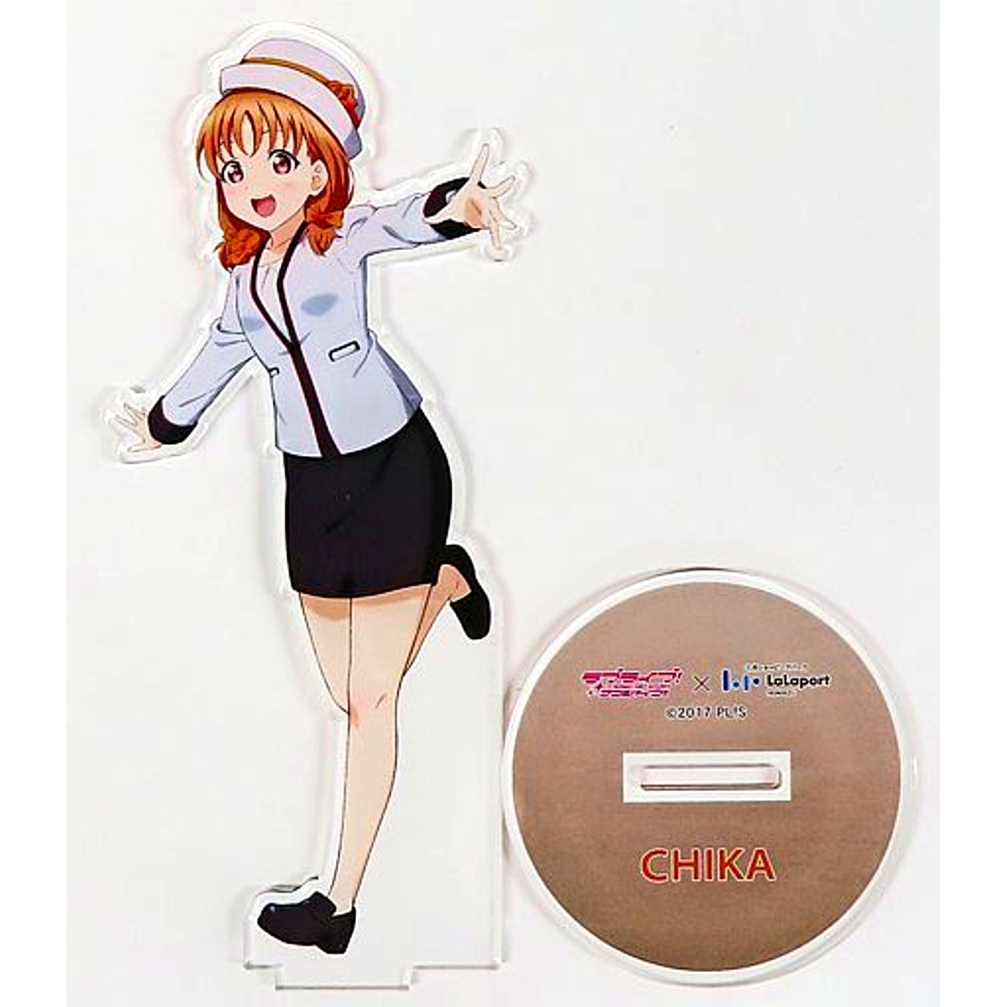 Chika Takami Love Live! Sunshine!! Acrylic Stand LaLaport Numazu Spring Uniform Ver. Premium Shop Branch LaLaport Numazu [USED]