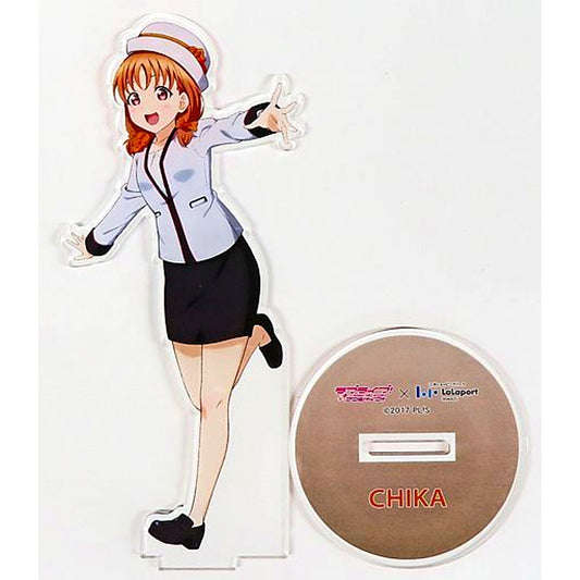 Chika Takami Love Live! Sunshine!! Acrylic Stand LaLaport Numazu Spring Uniform Ver. Premium Shop Branch LaLaport Numazu [USED]