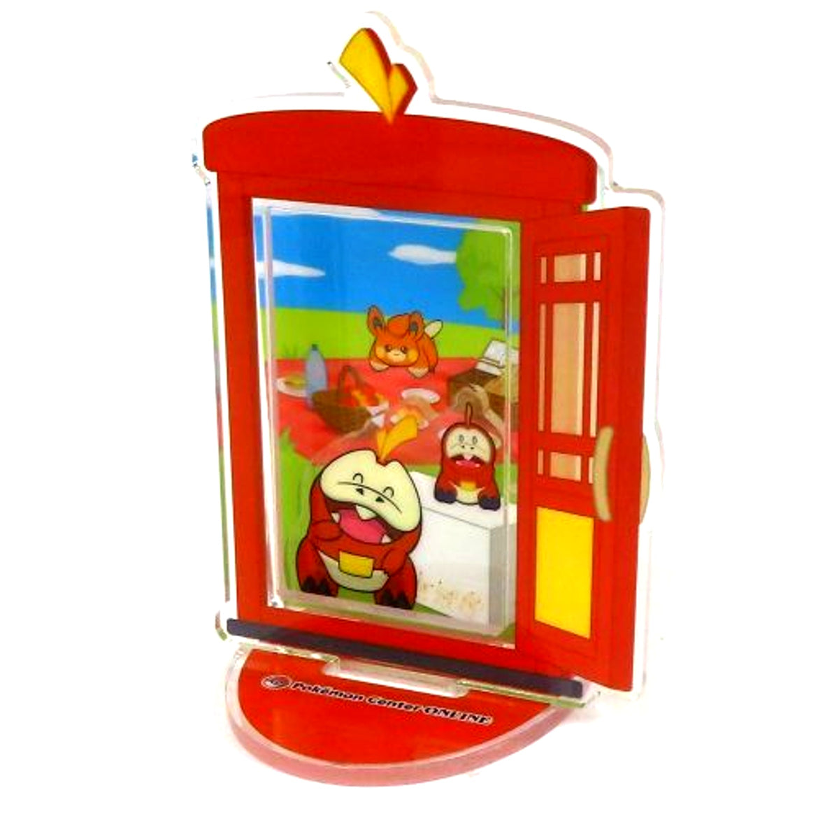 Fuecoco Delivery Acrylic Stand Pokemon Pokemon Center Online Minigame Charizard Prize [USED]