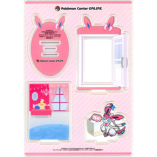 Sylveon Pokemon Delivery! Acrylic Stand Pokemon Center Online Mini Game Charizard Prize [USED]