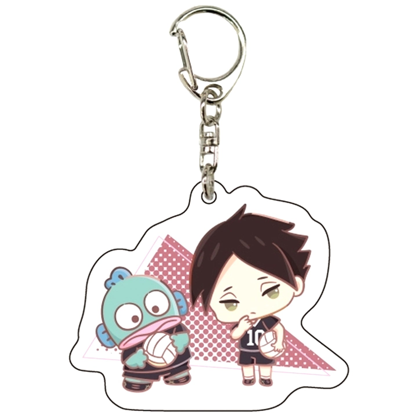 Rintaro Suna x Hangyodon Haikyu!! x Sanrio Characters Acrylic Keychain 02 Mini Chara Illust [USED]