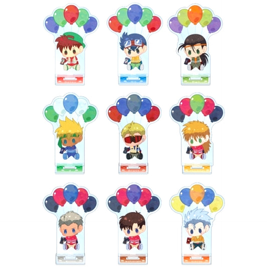 Set of 9 Bakuso Kyodai Let's & Go!! Trading POPOON Acrylic Stand [USED]