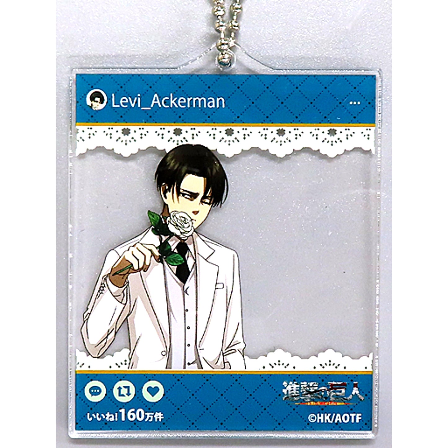 Levi Ackerman Attack on Titan The Final Season Karaoke no Tetsujin Trading SNS Style Acrylic Keychain [USED]