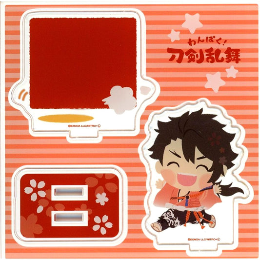 Mutsunokami Yoshiyuki Wanpaku! Touken Ranbu POP UP SHOP Acrylic Figure Plate Greetings to Everyone [USED]