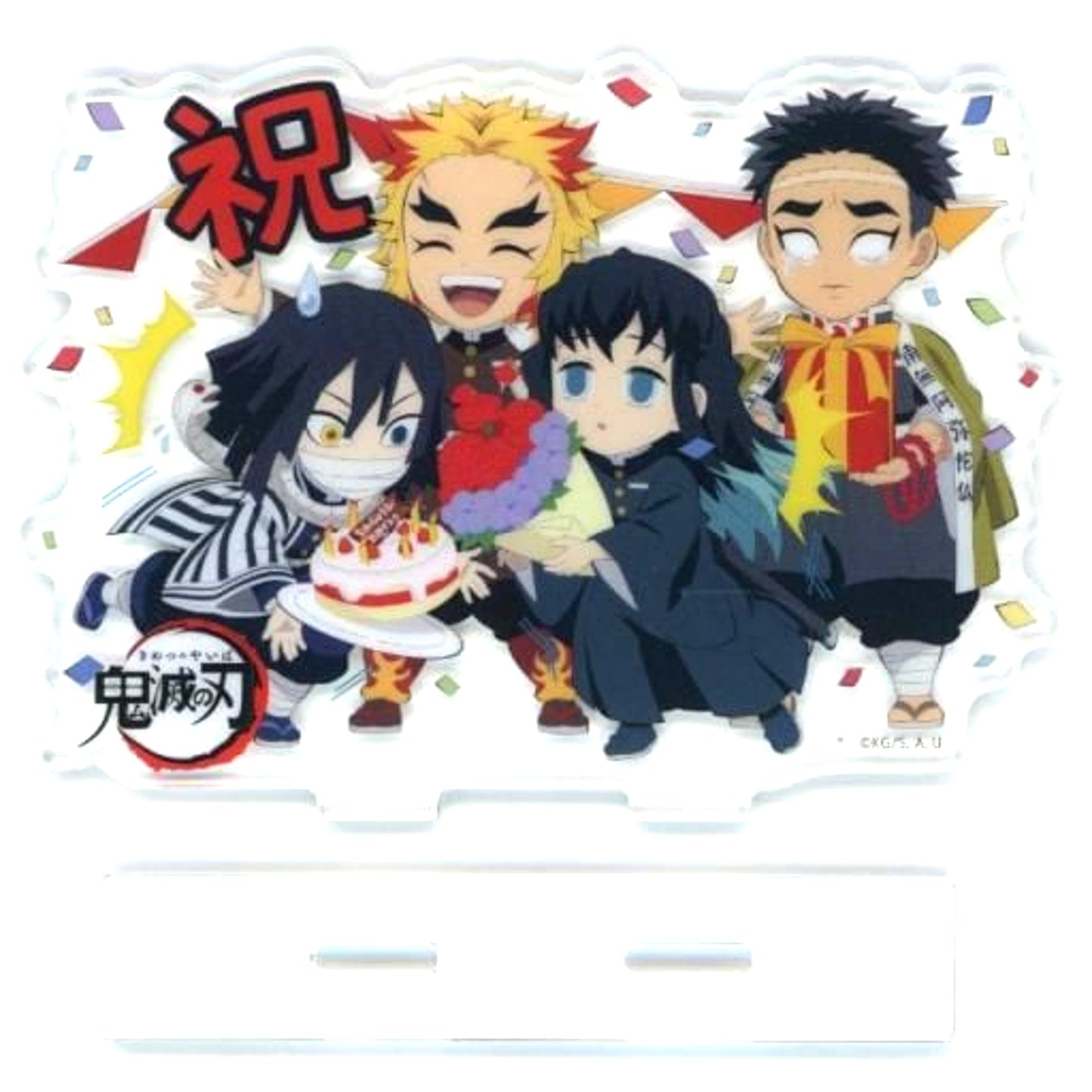 Group Acrylic Stand Demon Slayer: Kimetsu no Yaiba ufotable Cafe / Machi Asobi Cafe Kyojuro Rengoku Birthday Festival 2023 [USED]