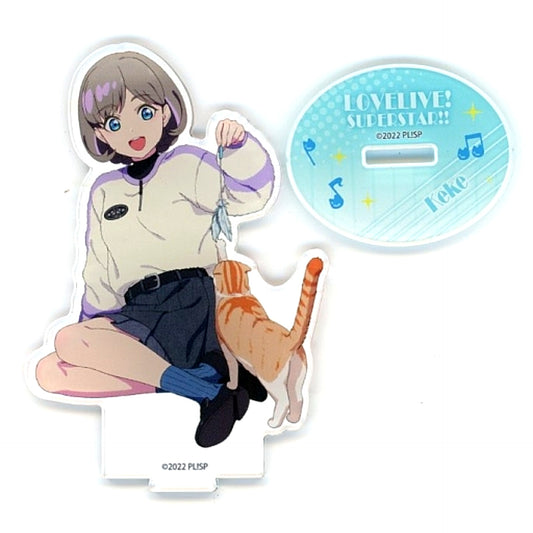 Keke Tang Love Live! Superstar!! Acrylic Stand x Karaoke Manekineko [USED]