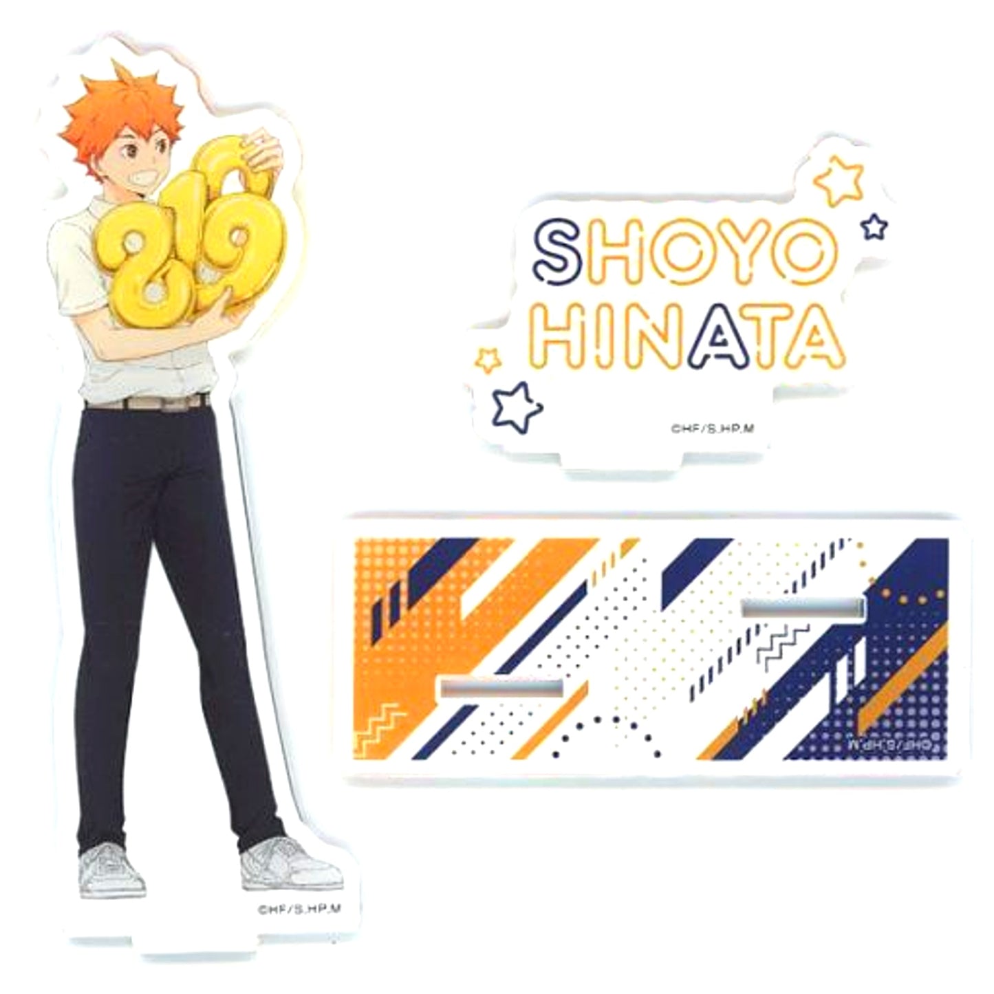 Shoyo Hinata Newly Drawn BIG Acrylic Stand Party Ver. Haikyu!! x Don Quijote [USED]