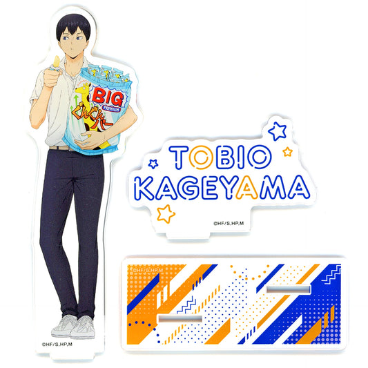 Tobio Kageyama Newly Drawn BIG Acrylic Stand Party Ver. Haikyu!! x Don Quijote [USED]