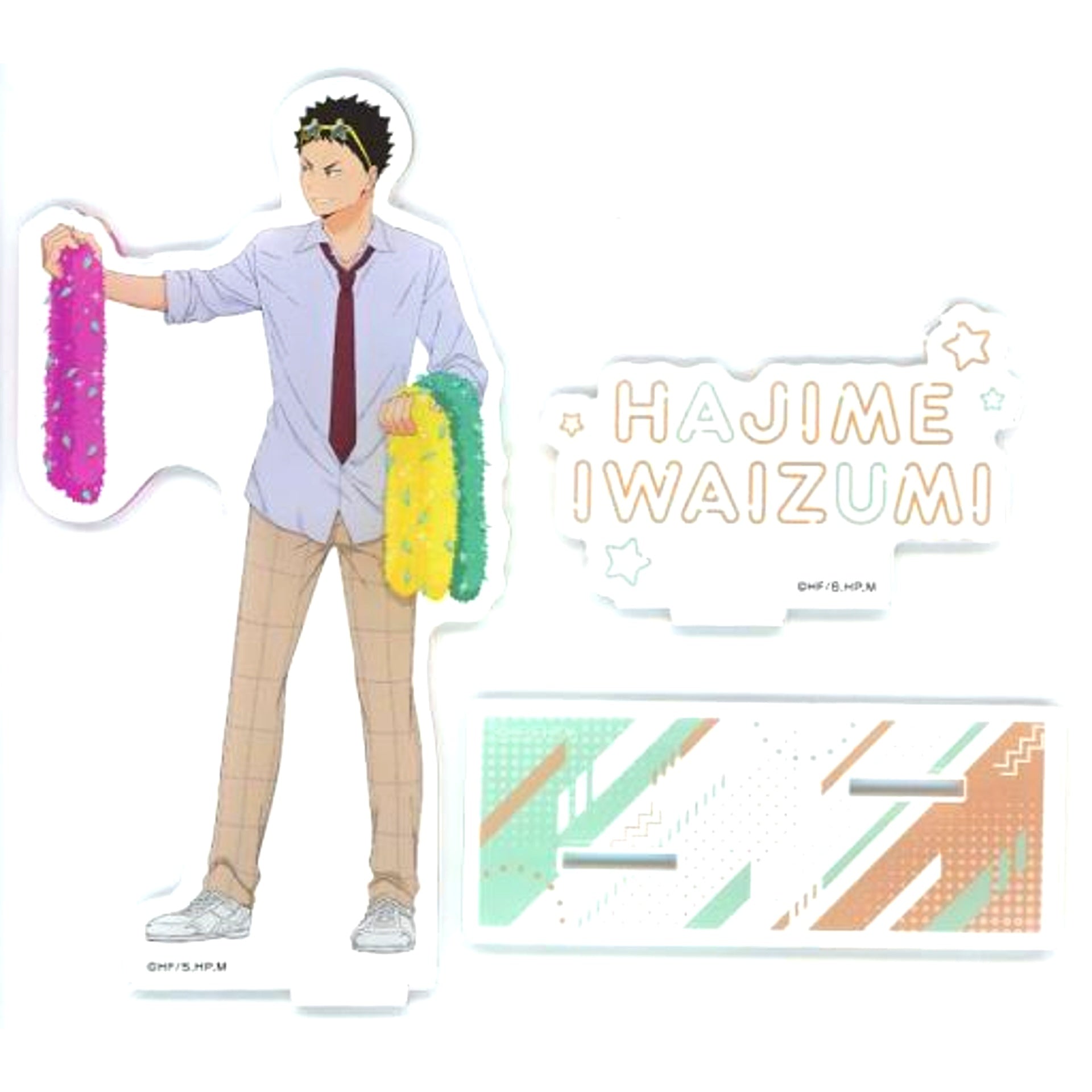 Hajime Iwaizumi Newly Drawn BIG Acrylic Stand Party Ver. Haikyu!! x Don Quijote [USED]