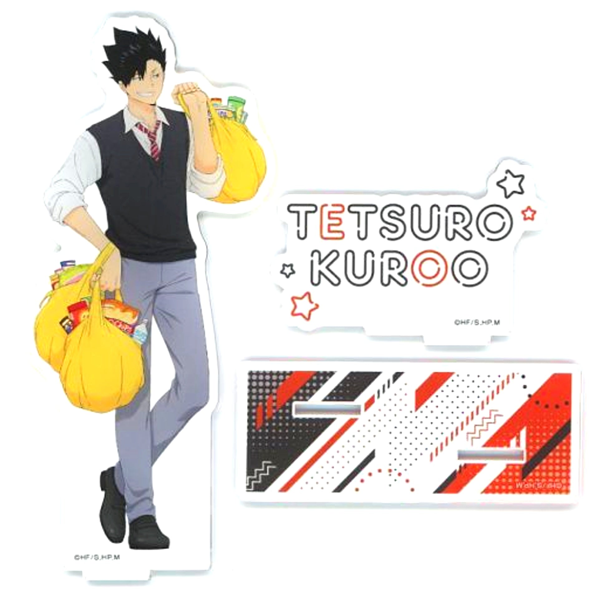 Tetsuro Kuroo Newly Drawn BIG Acrylic Stand Party Ver. Haikyu!! x Don Quijote [USED]