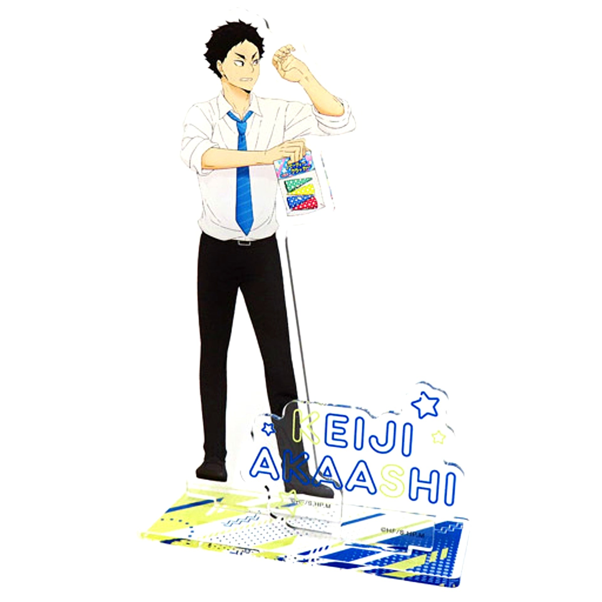Keiji Akaashi Newly Drawn BIG Acrylic Stand Party Ver. Haikyu!! x Don Quijote [USED]