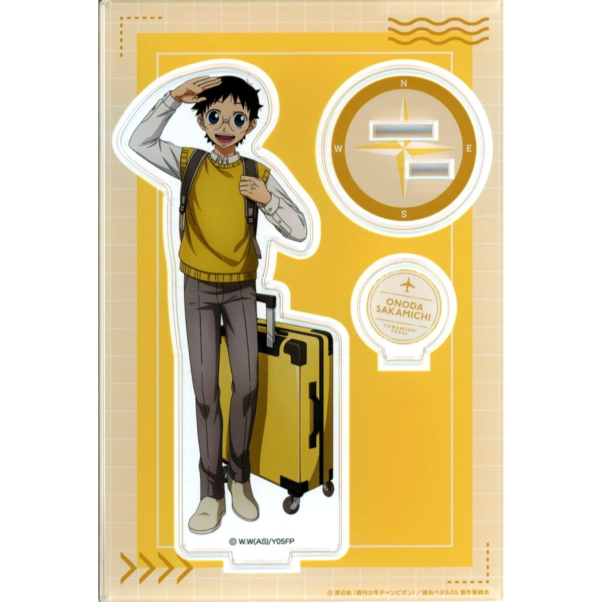 Sakamichi Onoda Acrylic Stand -travel time- Yowamushi Pedal LIMIT BREAK [USED]