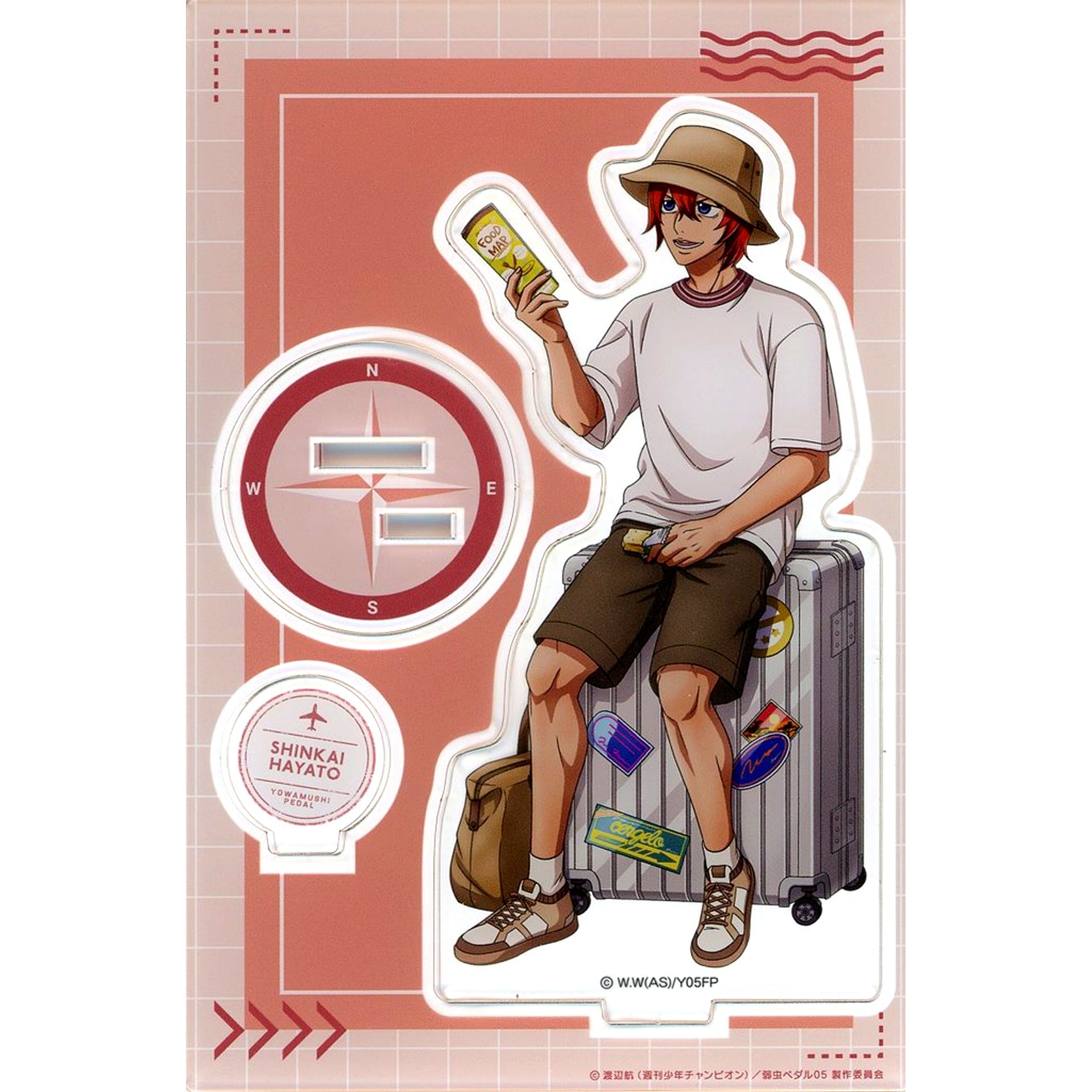Hayato Shinkai Acrylic Stand -travel time- Yowamushi Pedal LIMIT BREAK [USED]