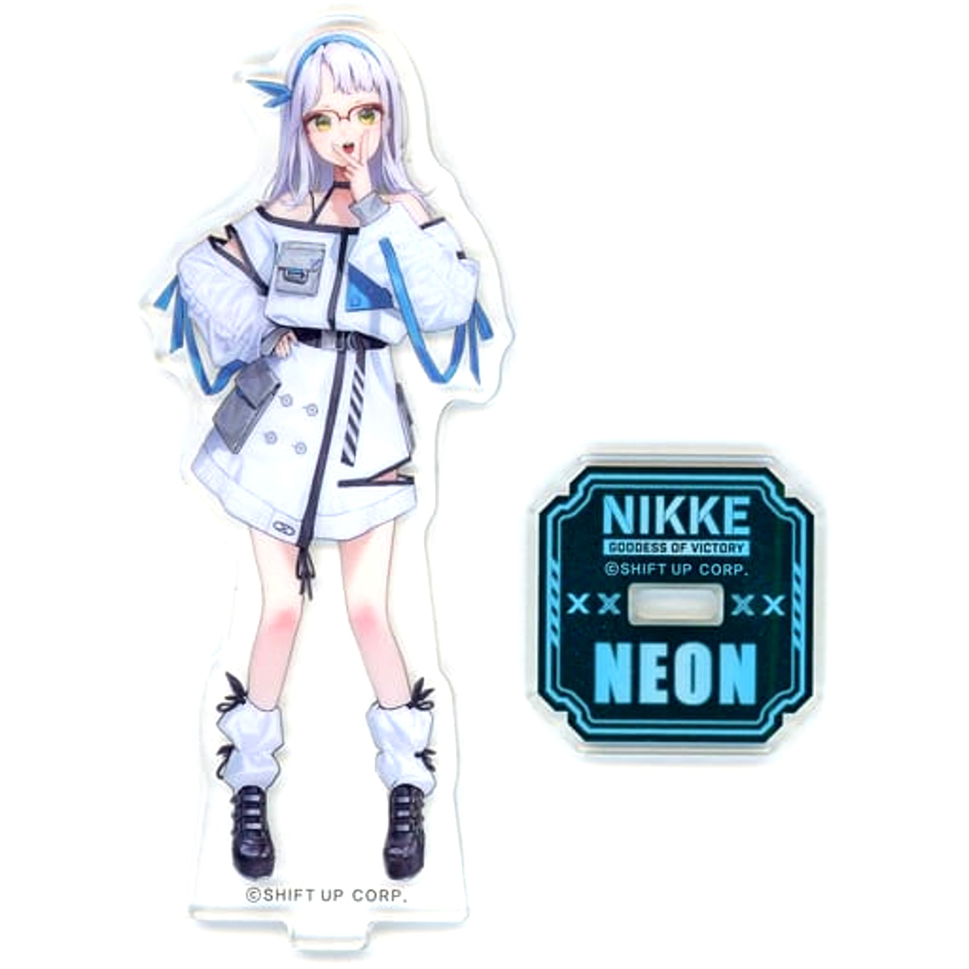 Neon GODDESS OF VICTORY: NIKKE x FamilyMart Casual Outfit Style Original Acrylic Stand [USED]