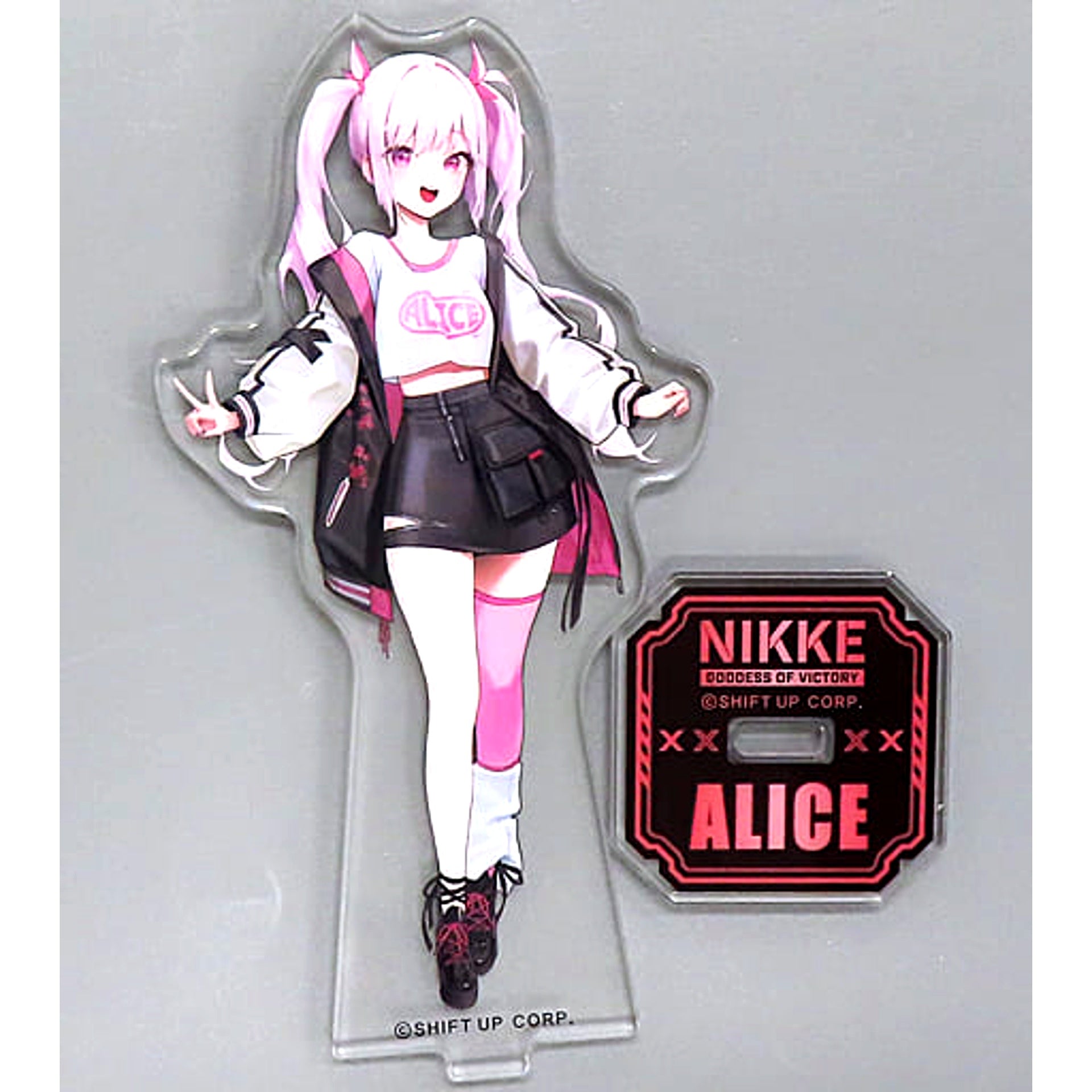 Alice GODDESS OF VICTORY: NIKKE x FamilyMart Casual Outfit Style Original Acrylic Stand [USED]