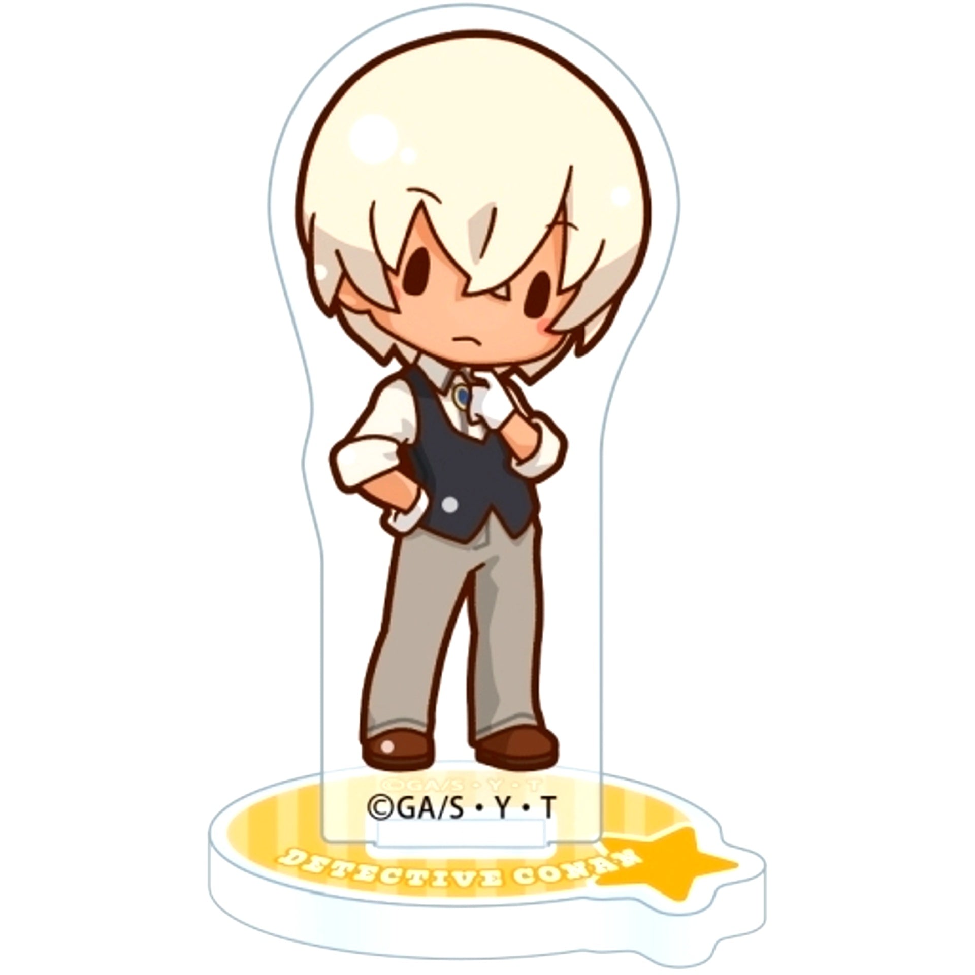 Bourbon Detective Conan Fuwa Puchi Acrylic Stand [USED]