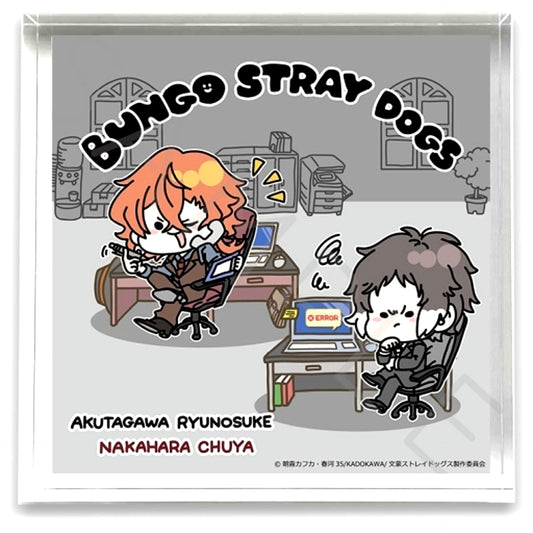 Ryunosuke Akutagawa & Chuya Nakahara Mocho-B Acrylic Block Vol. 2 Bungo Stray Dogs [USED]