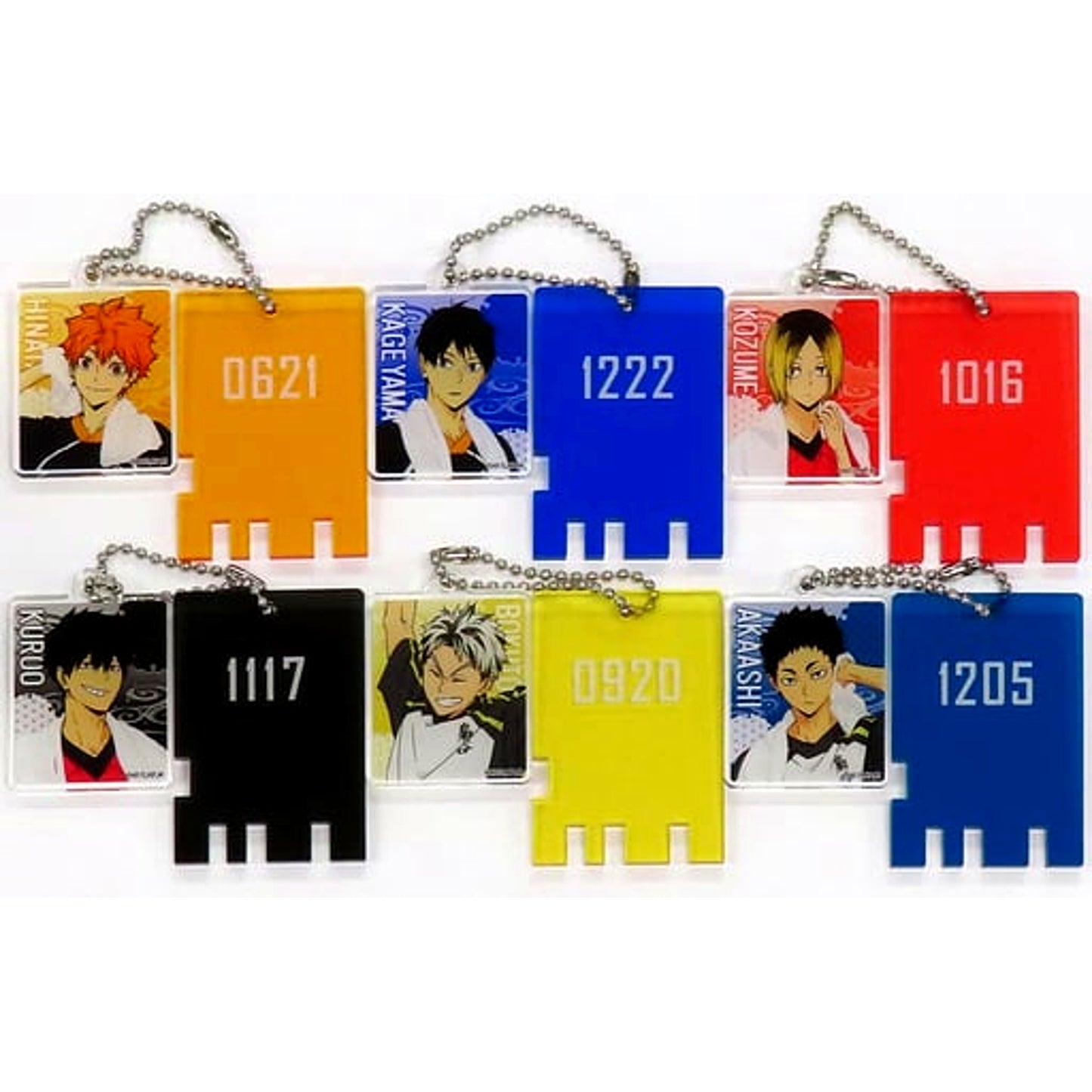 Haikyu!! x Gokurakuya RAKU SPA Saikou ni High na Kyujitsu Trading Sento Lock Style Keychain Set of 6 [USED]