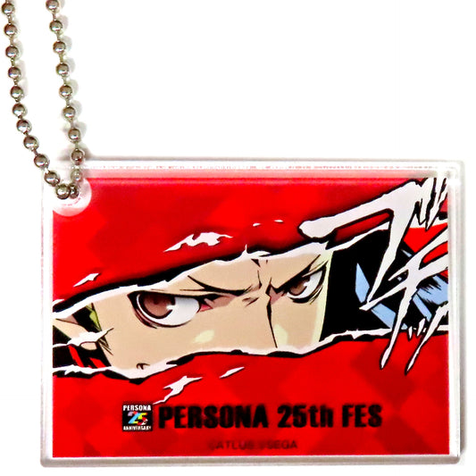 Ryuji Sakamoto Persona Series 25th Anniversary Persona 25th Fes Grand Exhibition Cut-in Trading Acrylic Keychain P5 [USED]