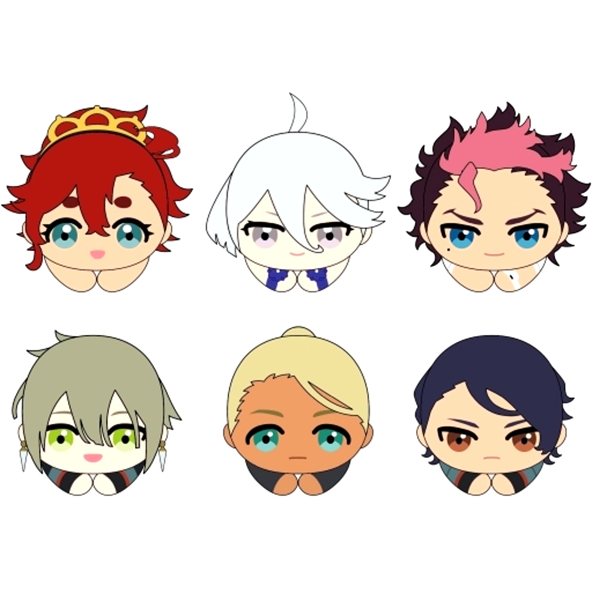 Set of 6 Mobile Suit Gundam The Witch from Mercury Hug Chara Collection 2 [USED]