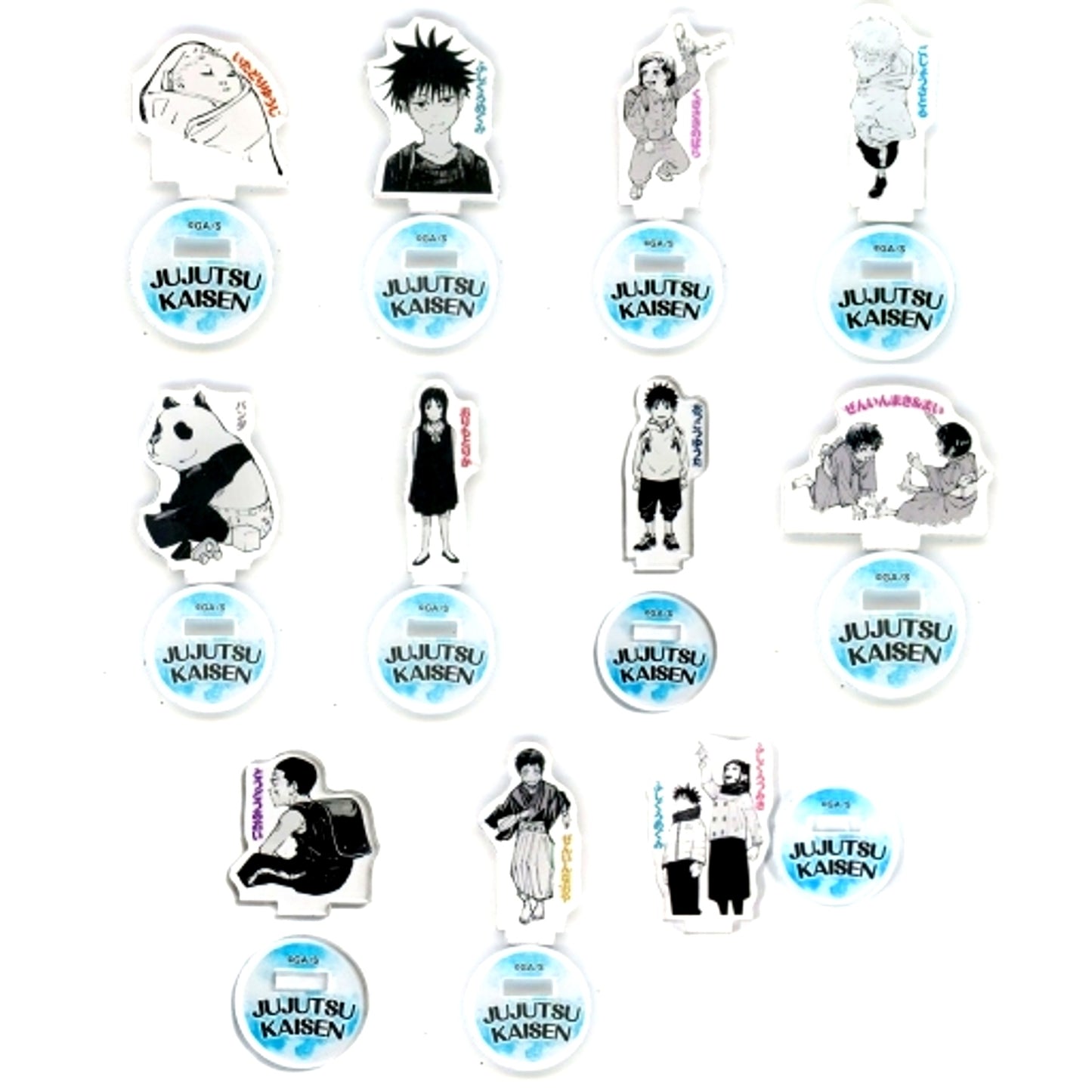 Set of 11 Jujutsu Kaisen Acrylic mini Figure The childhood of THE JUJUTSU characters [USED]