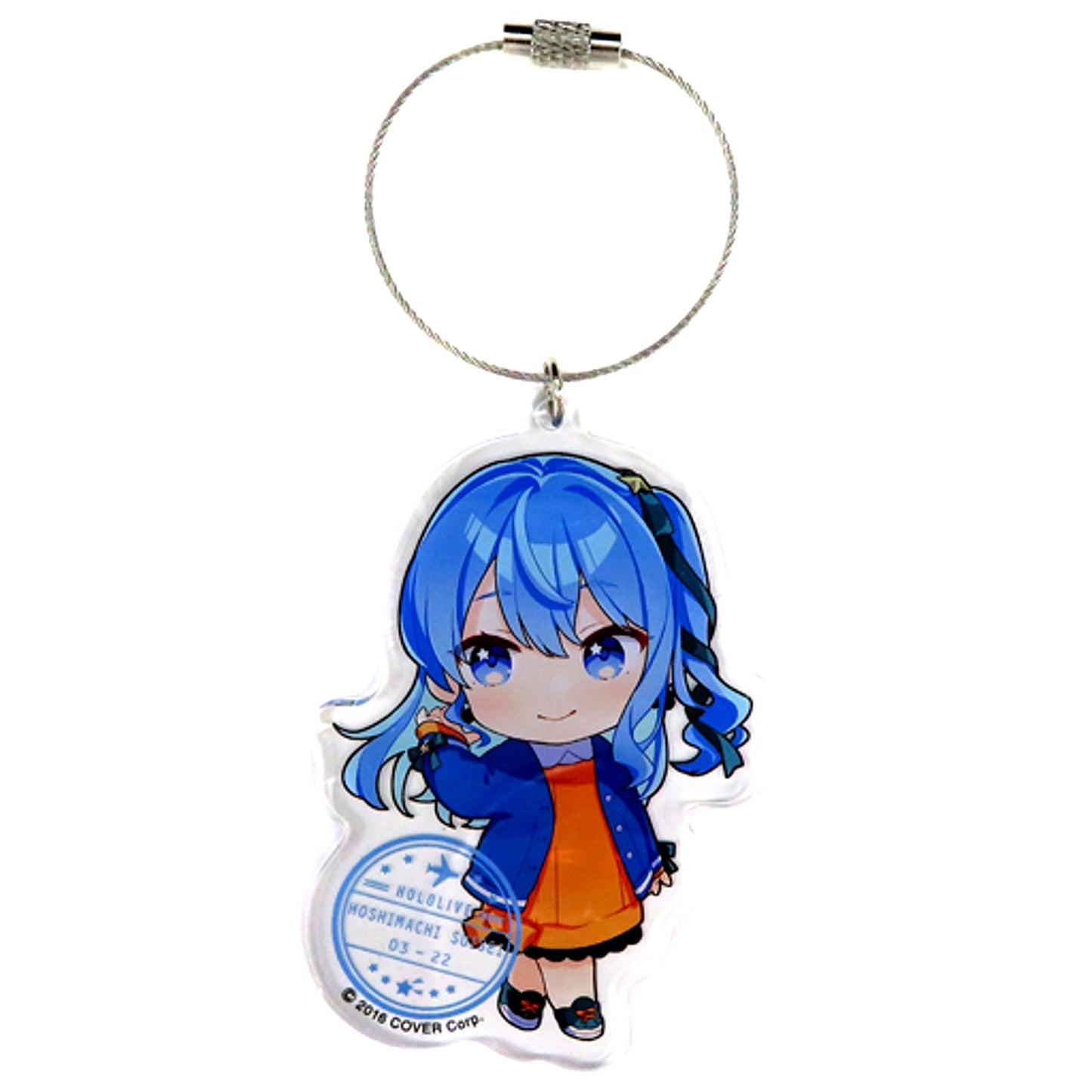 Hoshimachi Suisei hololive Acrylic Keychain Travel season [USED]