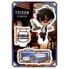 TRIGUN STAMPEDE Nicholas D. Wolfwood Acrylic Figure Stand Saloon Ver. Chugai Grace Cafe Limited Acrylic Item [USED]