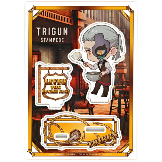 Livio the Double Fang SALOON Ver. TRIGUN STAMPEDE x Chugai Grace Cafe Acrylic Figure Stand [USED]