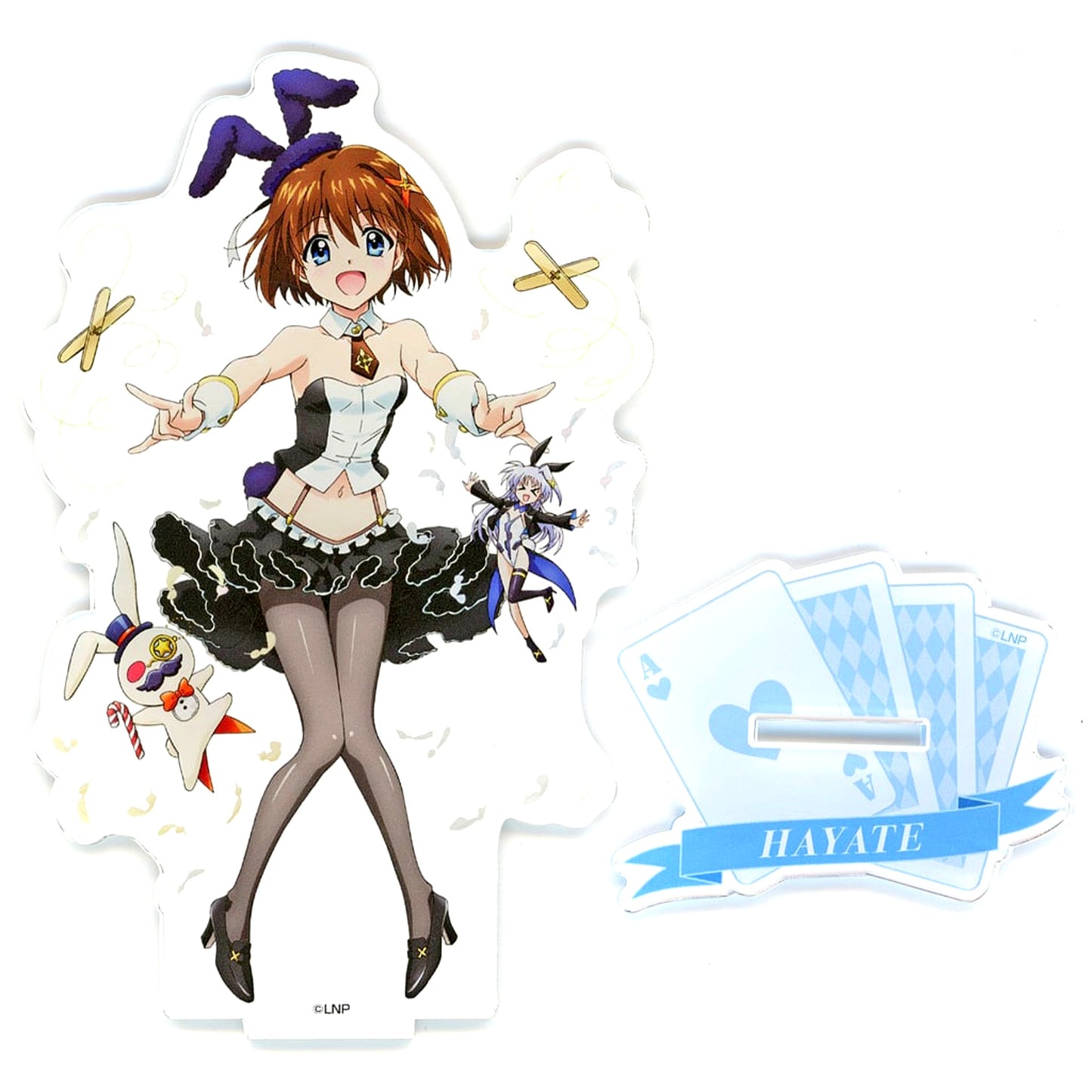 Hayate Yagami Illustration BIG Acrylic Stand Magical Bunny Ver. Magical Girl Lyrical Nanoha Series x Don Quijote [USED]