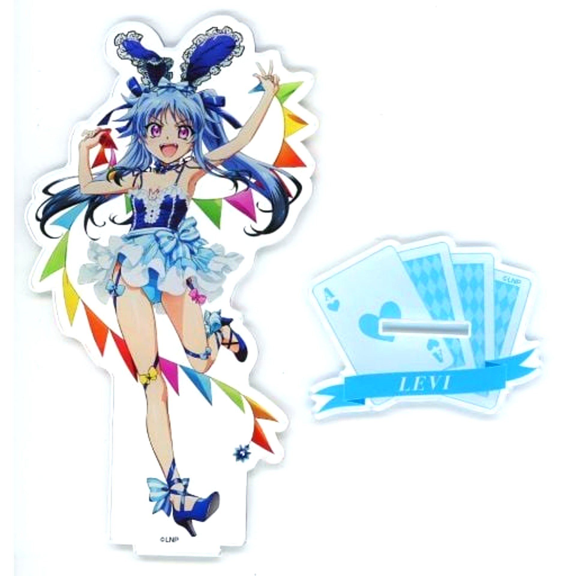 Levi the Slasher Illustration BIG Acrylic Stand Magical Bunny Ver. Magical Girl Lyrical Nanoha Series x Don Quijote [USED]