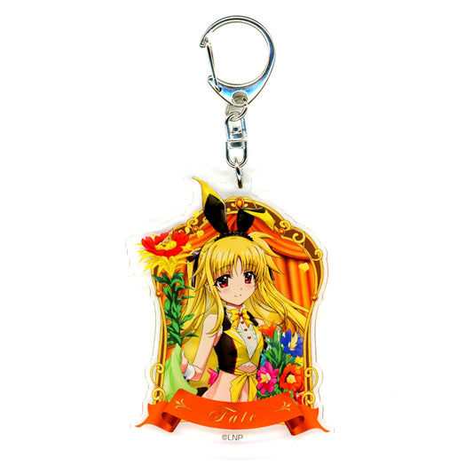 Fate Testarossa Illustration Acrylic Keychain Magical Bunny Ver. Magical Girl Lyrical Nanoha Series x Don Quijote [USED]