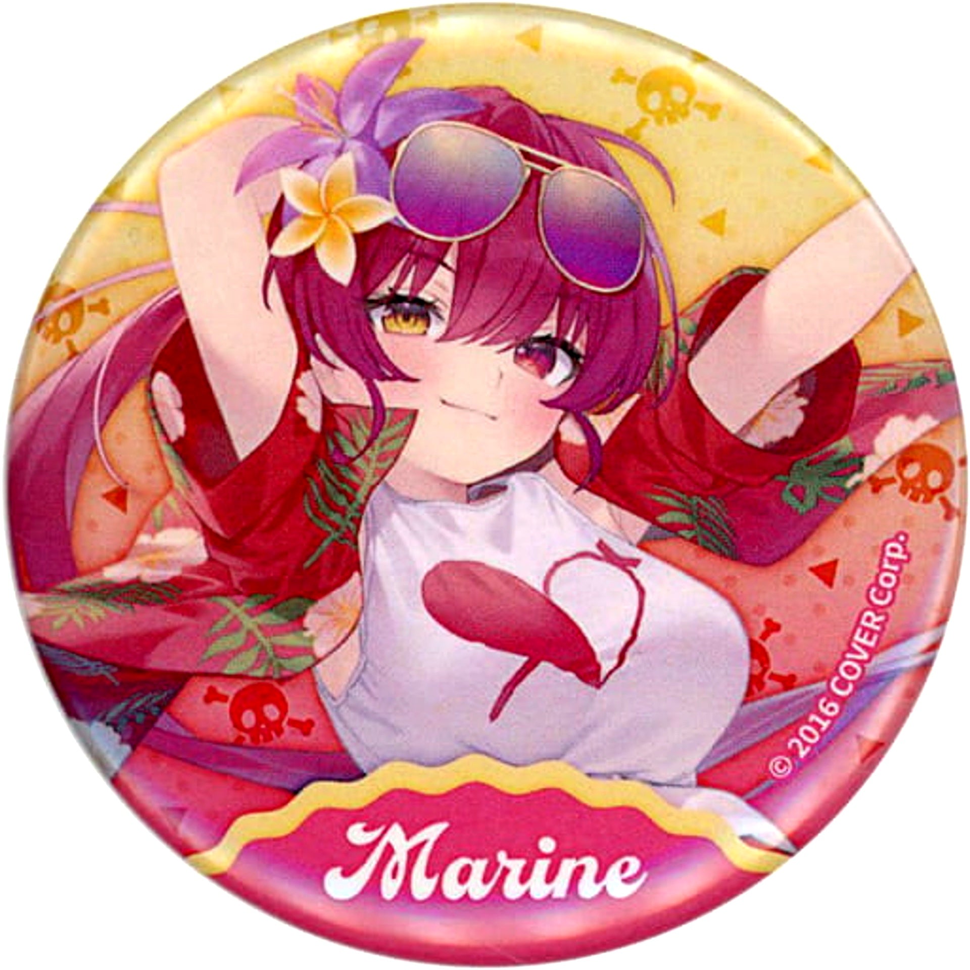 Virtual YouTuber hololive Houshou Marine Casual Outfit Ver. B Trading Button UMISEA in Sunshine City [USED]