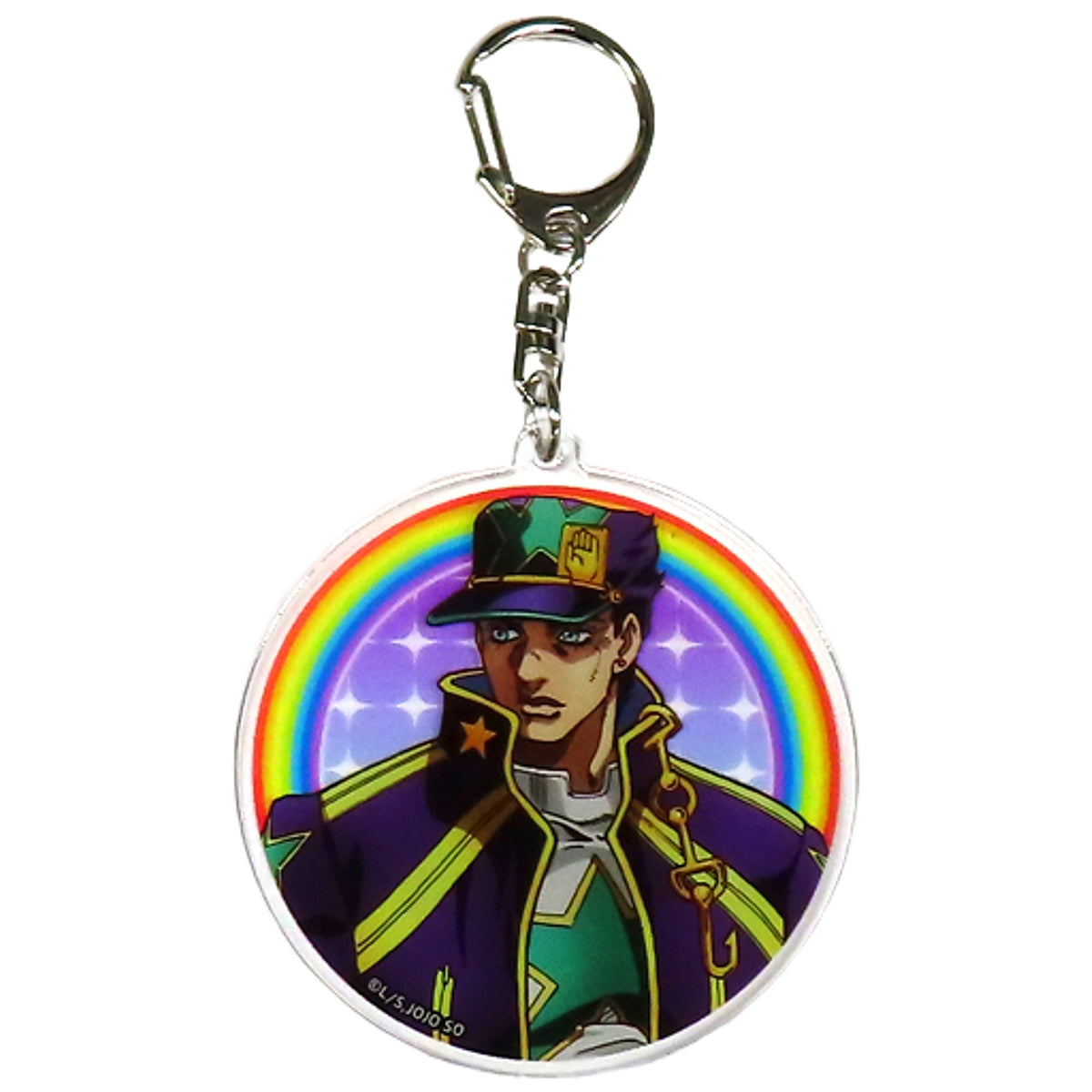 Jotaro Kujo JoJo's Bizarre Adventure Part 6: Stone Ocean Newly-Drawn Acrylic Key Ring Completion Commemorative Fair in animate Limited [USED]
