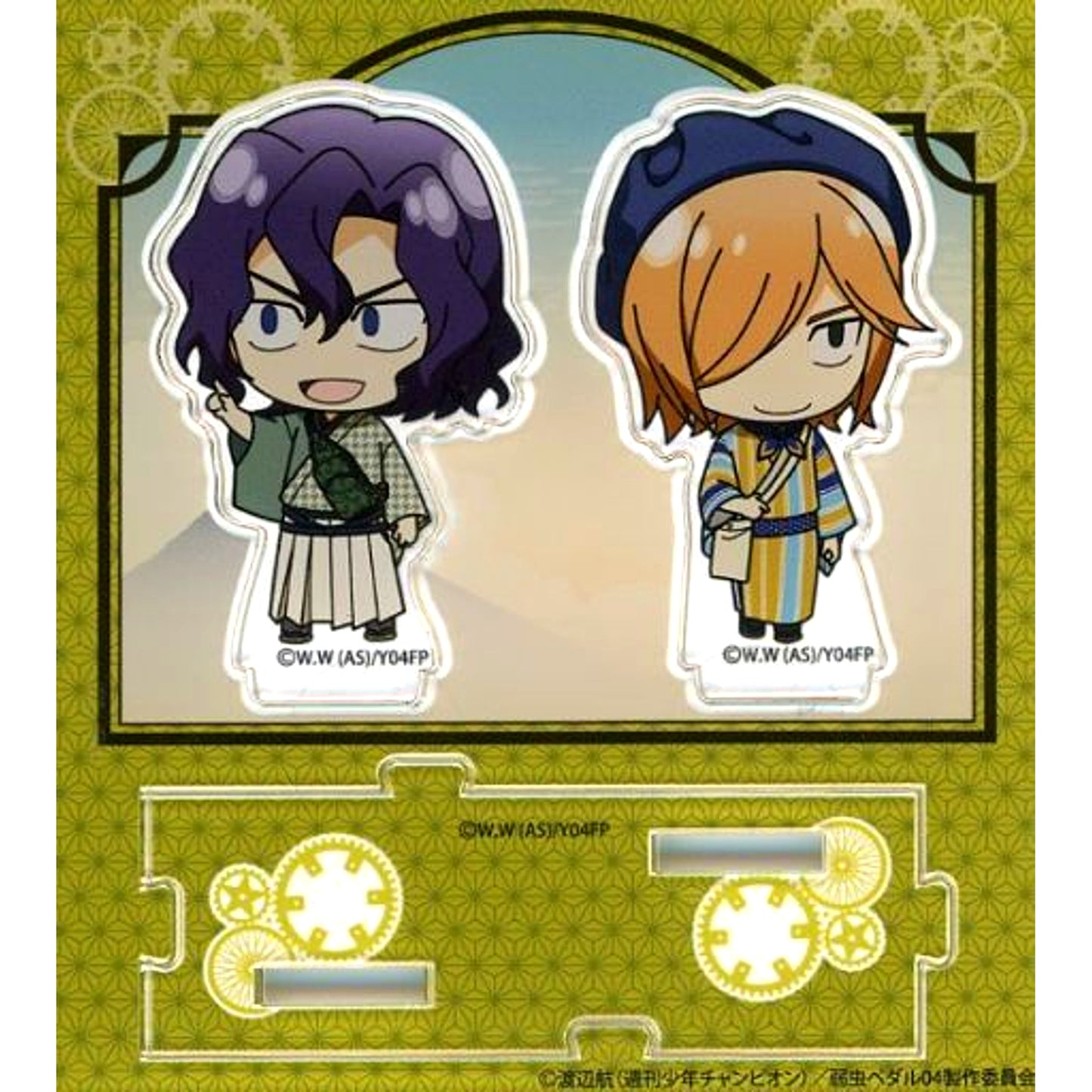 Junta Teshima & Hajime Aoyagi Acrylic Stand Tokyo Classic Mini Character Ver. Yowamushi Pedal GLORY LINE [USED]